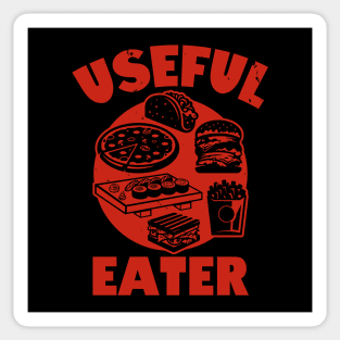 Useful Eater Funny Retro Vintage Foodie Junk Food Meme Sticker